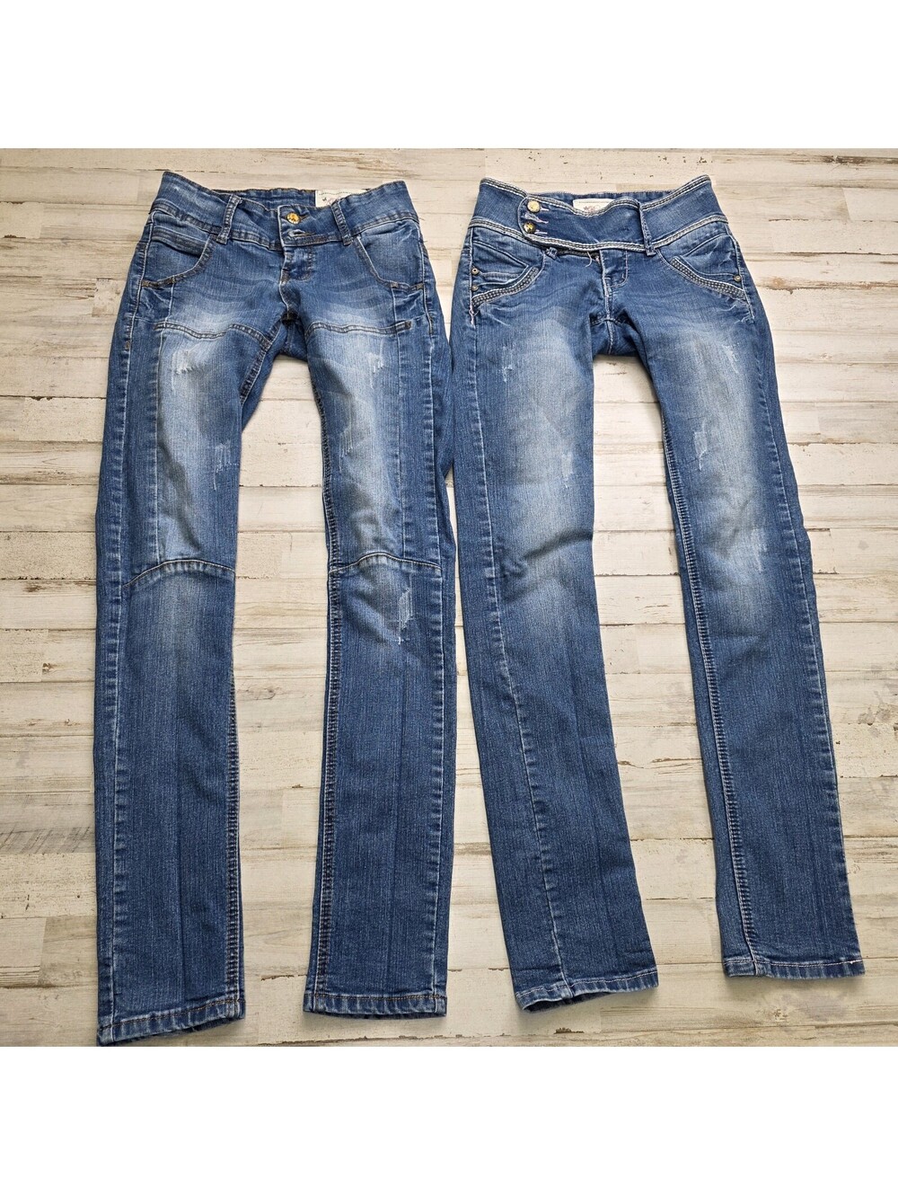 Bonage Jeans Size 3 Juniors Lot of 2 Pair Western Style Denim Fits 23"x30"